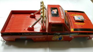 Vintage Tamiya Red Clod Buster 4x4x4 R/C Monster Truck with Charger and Remote 7