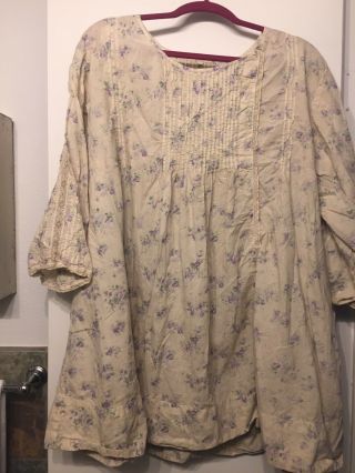 Magnolia Pearl Womens Vintage Floral Tinic Or Dress