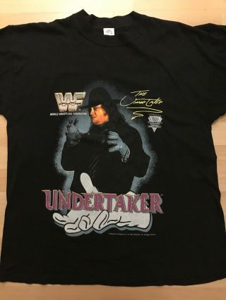 Undertaker Vintage 1992 Wwf Wwe Tee Shirt