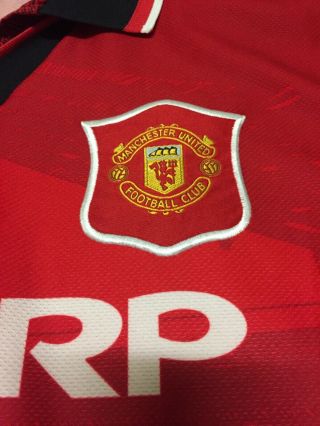 1994/96 Umbro vintage manchester united football shirt adults m made in Uk 5