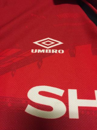1994/96 Umbro vintage manchester united football shirt adults m made in Uk 6