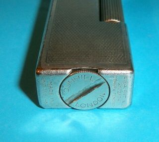 Vintage Dunhill London Cigarette Lighter to benzine - Switzerland 8