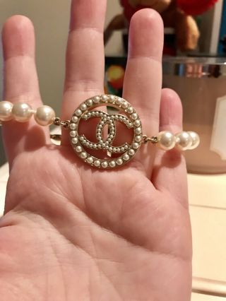 Chanel Faux Pearl Bracelet Rare Comes W/ Everything 2