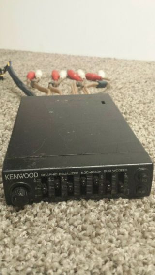 KENWOOD KGC - 4042A Baby Graphic Equalizer Sub Woofer vtg old school auto audio 3