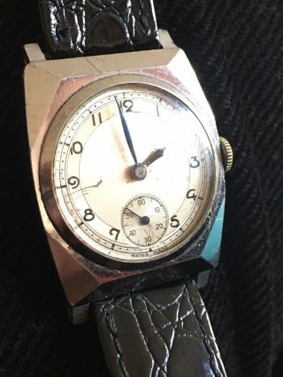Vintage Arthur Schnegg 1920’s Art Deco Mens Swiss 15 Jewel Wrist Watch