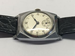 Vintage Arthur Schnegg 1920’s Art Deco Mens Swiss 15 Jewel Wrist Watch 8