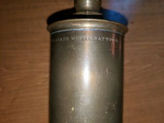vintage Buckeye brass Steam Whistle on stand present 7