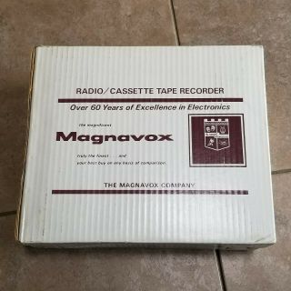 Vintage Magnavox Radio Cassette Recorder TE3300 BK11 Old Stock Made in Japan 2