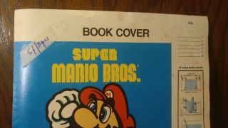 Vintage 1989 Mario Bros.  & Zelda II: The Adventures Of Zelda Book Cover 2