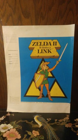 Vintage 1989 Mario Bros.  & Zelda II: The Adventures Of Zelda Book Cover 5