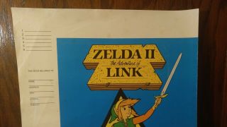 Vintage 1989 Mario Bros.  & Zelda II: The Adventures Of Zelda Book Cover 6