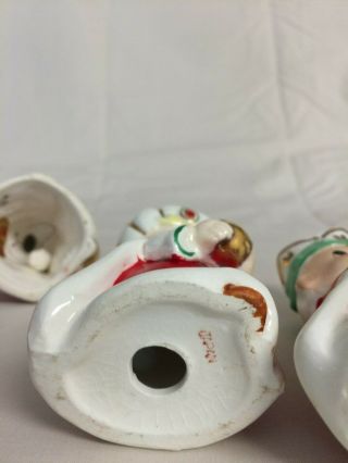 Vintage Christmas Ceramic 3 Wise Men,  Candle Holders,  Bell,  Holt Howard 6