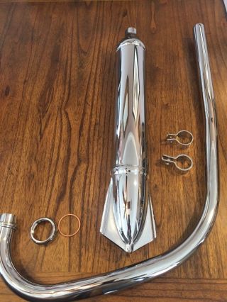 Vintage Bmw R25/3 Chrome Exhaust Package
