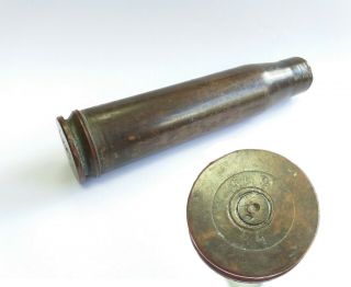 Vintage Wwii German Wehrmacht Red Army Brass Shell Case 22 Mm 1944 Patina