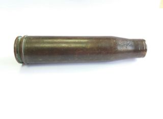 Vintage WWII German Wehrmacht Red Army Brass Shell Case 22 mm 1944 PATINA 5