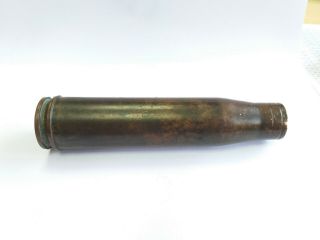 Vintage WWII German Wehrmacht Red Army Brass Shell Case 22 mm 1944 PATINA 6