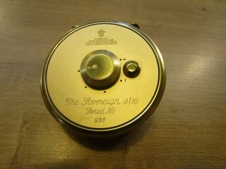 HARDY SOVEREIGN 9/10 FLY REEL - LIMITED EDITION WITH CORTLAND LAZERLINE & CASE 3