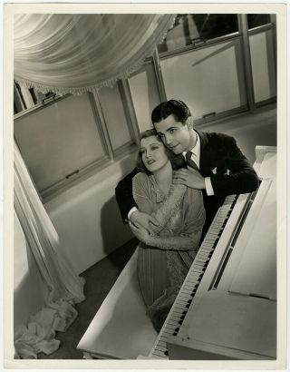 Jeanette Macdonald Ramon Novarro @ Piano Vintage The Cat & The Fiddle Photograph