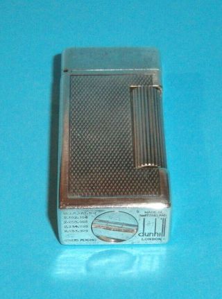 Vintage Dunhill London Cigarette Lighter to benzine - Switzerland - 8