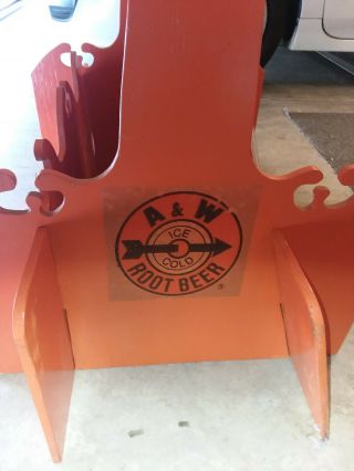 VINTAGE A&W RESTAURANT BURGER FAMILY DISPLAY STAND 4