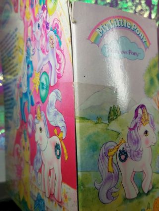 MLP Vintage G1 My Little Pony PRINCESS PRISTINA MIB Crown & Wand Accessory 5
