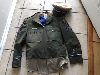 Authentic Vintage California Highway Patrol CHP UNIFORM w/ Patches/ Hat 4