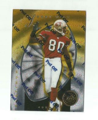 Jerry Rice 1997 Totally Certified Platinum Gold 24/30 9 49ers Very Rare Sp