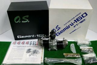 O.  S.  Gemini - 160 Ft - 160 Flat - Twin Four Stroke R/c Engine 4754 Nib Rare