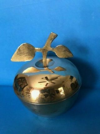 Vtg The Beatles Brass Apple From Grand Opening Apple Studios Only 100 made RARE 3