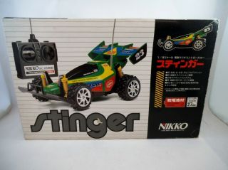 Vintage 1990 Nikko Japan 1/18 Frame Buggy Stinger Green Taiyo Tyco Tamiya Kyosho 2