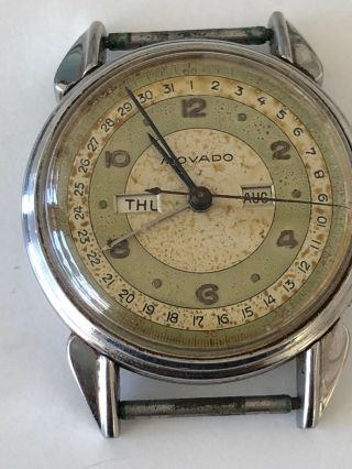 Vintage Movado Calendar Watch Salvage