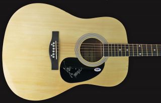 Van Morrison Ultra Rare Signed Autographed Acoustic Guitar Psa/dna Moondance