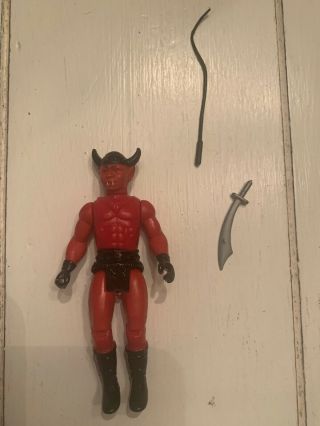 Dragonriders Of The Styx Fantar Red Demon Rider Rare Vintage Figure Complete