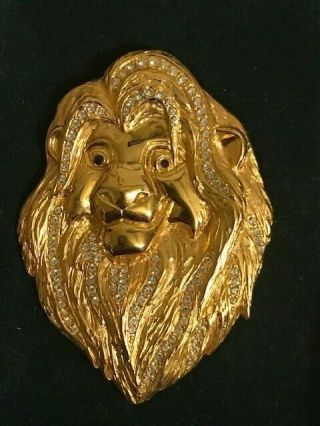 Vintage Disney Swarovski Crystal Lion King Pin/brooch Le 2000