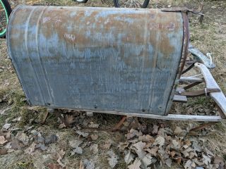 Vintage MFD Milcor Steel U.  S.  MAIL BOX Galvanized Metal Rural Farm House Mailbox 7