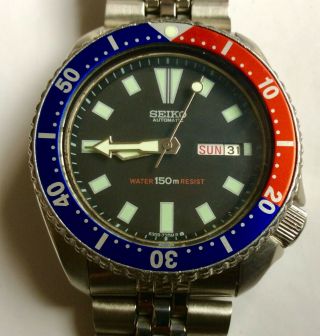 Seiko,  Automatic Movement,  Vintage And Casual Watch,  Water Resistant 150m