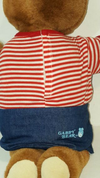 Vintage 1985 Gabby Bear with Outfit HTF 2