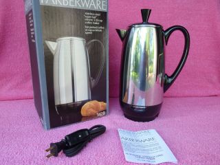 Vtg Usa Made Farberware Stainless 12 - Cup Percolator Coffee Pot Maker