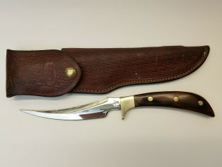 Vintage 1982 Case Xx Desert Prince Knife Rosewood Handle Sheath Rare