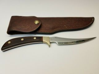 Vintage 1982 Case XX Desert Prince Knife Rosewood Handle Sheath Rare 4