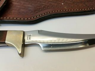 Vintage 1982 Case XX Desert Prince Knife Rosewood Handle Sheath Rare 5