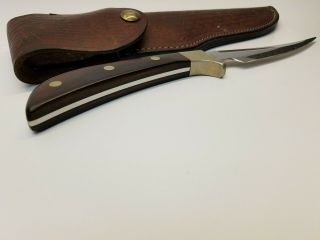 Vintage 1982 Case XX Desert Prince Knife Rosewood Handle Sheath Rare 6