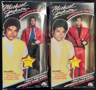 Vintage Ljn Michael Jackson Dolls Thriller Beat It 1984