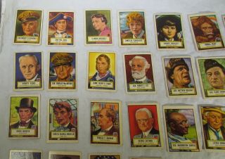 VINTAGE 1952 TOPPS LOOK ' N SEE CARDS/ NEAR COMPLETE 130/135 - BABE RUTH/CLEOPATRA, 3