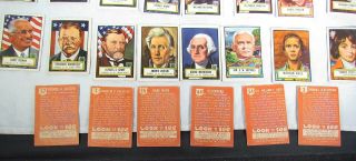 VINTAGE 1952 TOPPS LOOK ' N SEE CARDS/ NEAR COMPLETE 130/135 - BABE RUTH/CLEOPATRA, 5