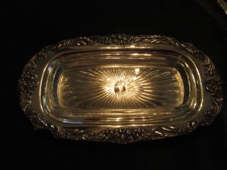 Reed & Barton King Francis Silver Plate Butter Dish 2