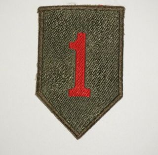 1st Infantry Division Patch D - Day German Made Wwii Occupation Era Us Army P9332