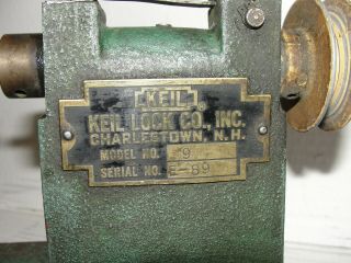 Vintage KEIL LOCK MODEL 9.  KEY MACHINE Locksmith Tool Tubular Blank Key Cutter 3