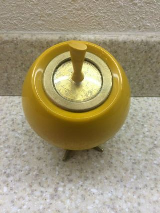 Vintage 1950s/60s Electro Match Cigarette Lighter Yellow Tobacciana 2