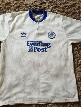 Mega Rare Vintage Leeds United Football Shirt Size Large 1st.